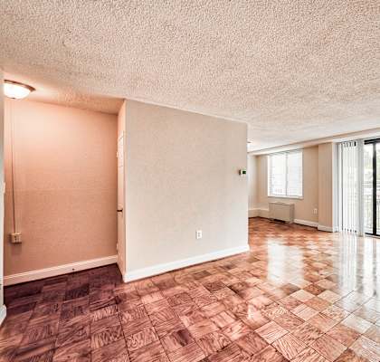 Unfurnished Living Area at The Brittany, Washington, 20015