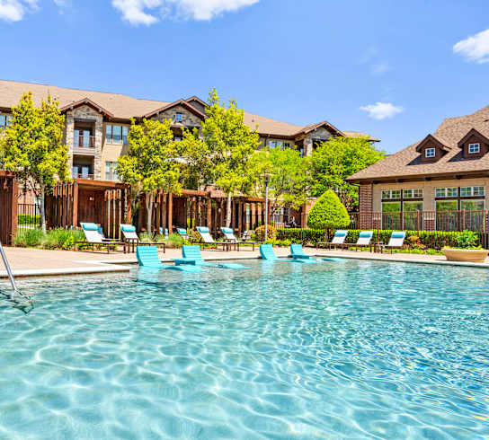 Pool With Sundecks at Cypress at Lewisville Apartment Homes, Texas, 75067