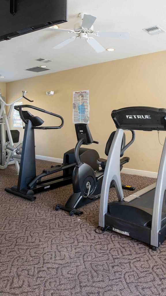 Gym with Treadmills at THE PALMS AT VERO BEACH, VERO BEACH, FL
