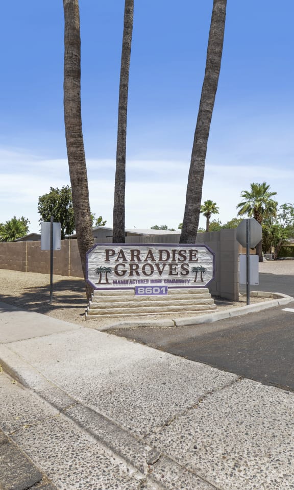 Paradise Groves entrance
