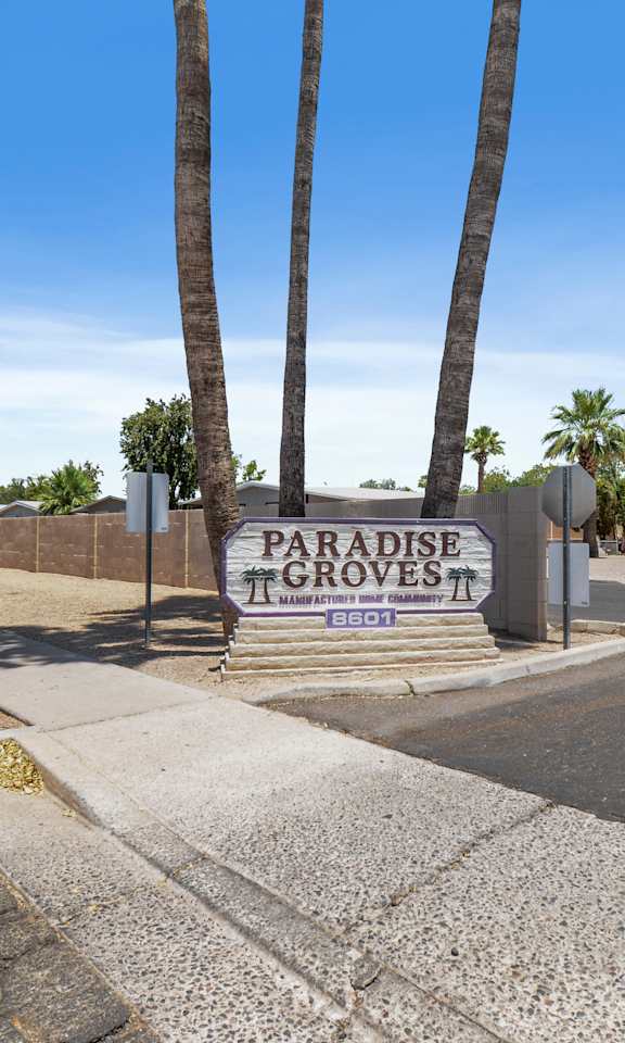 Paradise Groves entrance