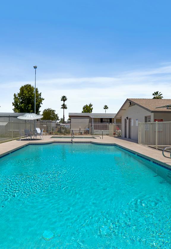 Paradise Groves pool area