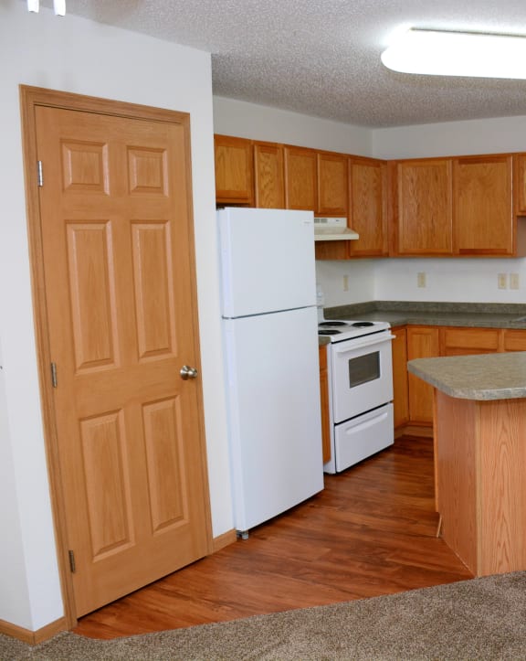 Kitchen Stove at Northridge Apartments, Pine City, MN, 55063