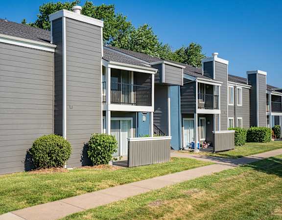 our apartments showcase a beautiful lawn