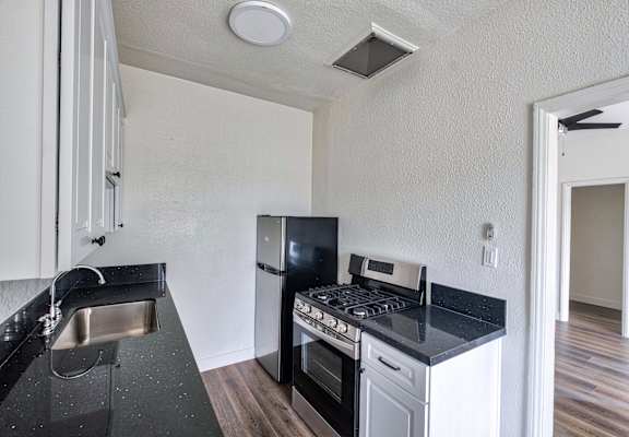 kitchen with upgraded appliances