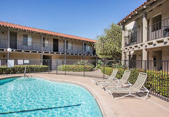 our apartments in a city have a swimming pool