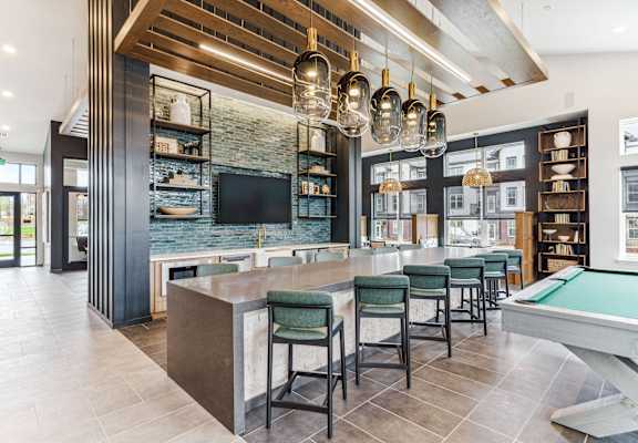 Clubhouse Kitchen at Plat 4 at Research Triangle, Durham