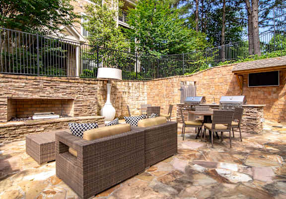 outside grill area