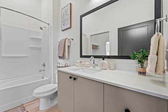 Spa Inspired Bathroom at Solhavn Apartments, American Fork, Utah