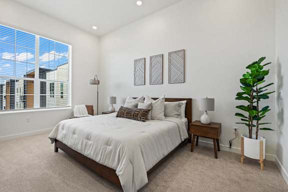 King Size Bedroom at Solhavn Apartments, American Fork, UT, 84003