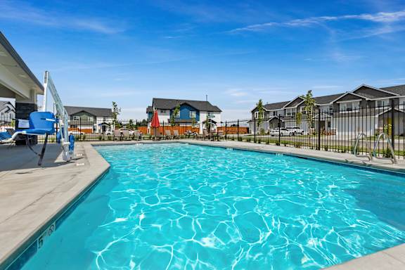 Shimmering Pool View at Alante Homes at Lake Hazel, Boise, ID, 83709