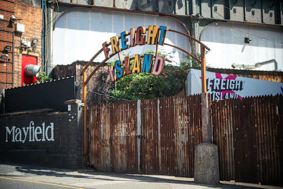 Entrance to Freight Island at Fairfax Apartments, Manchester, M1 2GN
