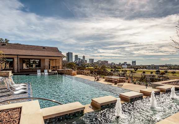 Pool view at The Kelley at Samuels Ave, Fort Worth, 76102