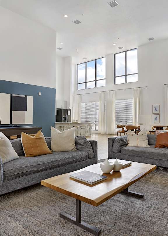 Alvera at the Meadows Apartments in American Fork, Utah Model Living Room