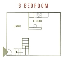 Three Bedroom Floorplans - Floor #1