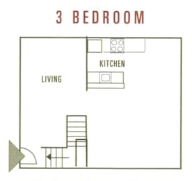 Three Bedroom Floorplans - Floor #1
