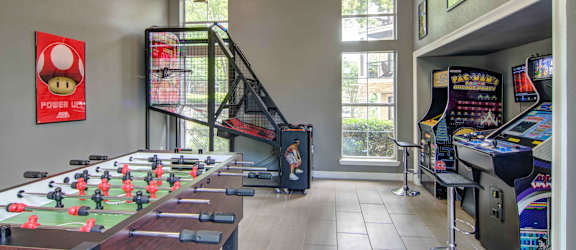 game area in clubhouse