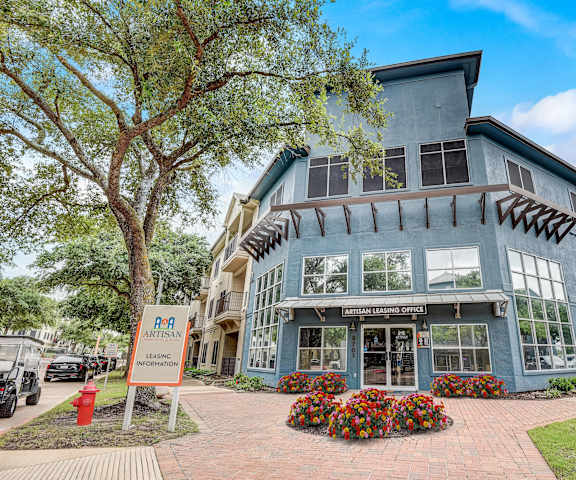 the building in which the apartment is located at Artisan Apartments & Shops, Austin, TX 78729