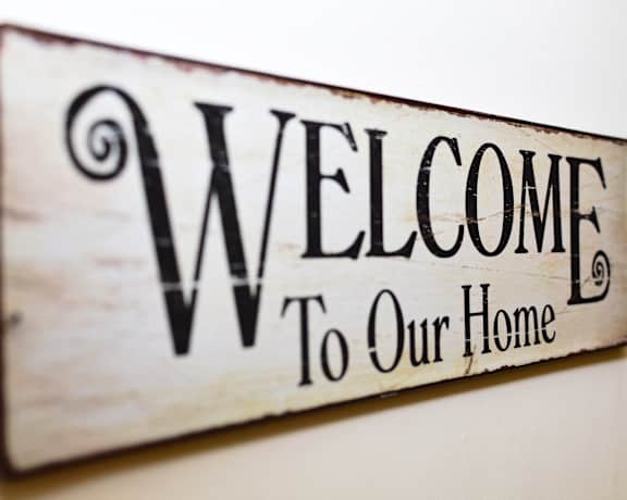 Welcome Signage at Murdock Gardens, Lafayette, IN 47904