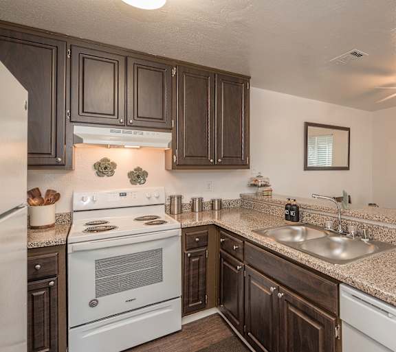 Kitchen Space at Sierra Glen Apartments, Citrus Heights, CA, 95621