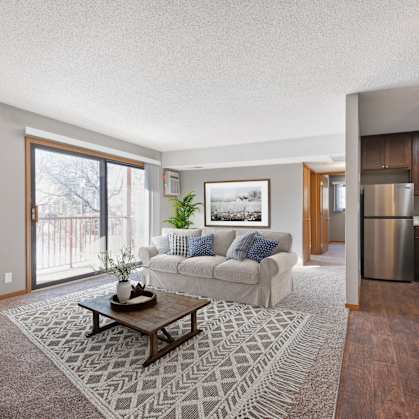 St. Louis Park, MN Apartments | A Furnished Living Room