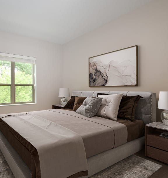 Eagan, MN Glen Pond Addition Apartments | Furnished Bedoom