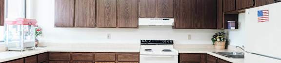 Community Room Kitchen at Hammond Elderly