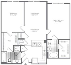 2BR 2BA