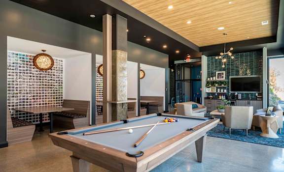 billiards in resident lounge