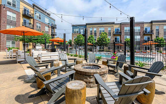 Firepit Patio at Penn Circle, Carmel, IN, 46032