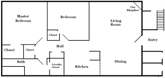 Floor Plan  2 Bedroom