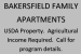 Bakersfield Family Apartments.  USDA Property.  Agricultural Income Required.  Call for program details.