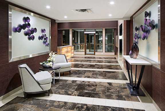 Apartment Lobby with Seating Area North Tower