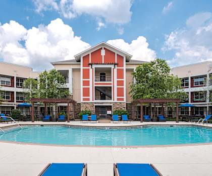 our apartments have a large pool at our apartments