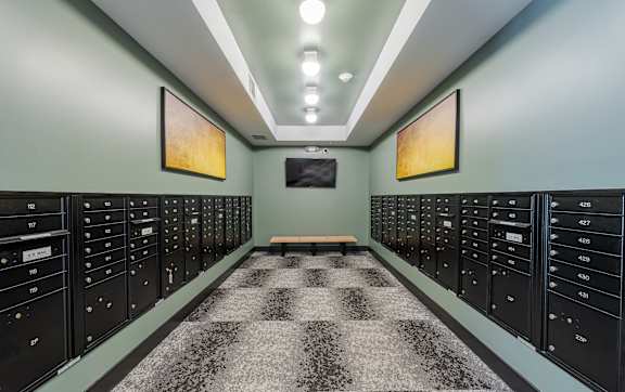 Mailroom at Edge 35 Apartments, Indianapolis