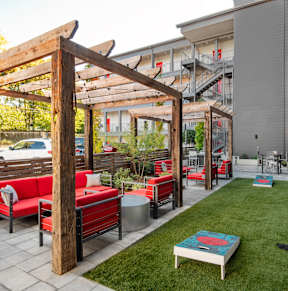 Outdoor Space at Axel Row in Birmingham, Alabama