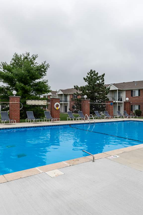 our apartments have a large swimming pool at our apartments