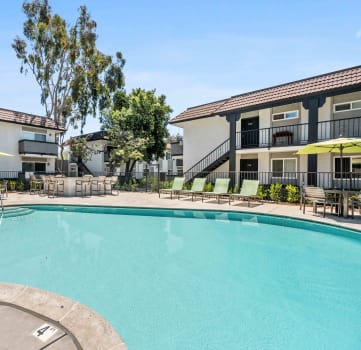 Glimmering Pool at Sage Creek Apartments in Simi Valley, California