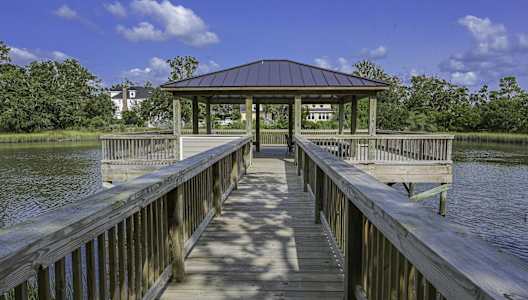 Private Covered Dock Access on Marsh at Grand View Luxury Apartments