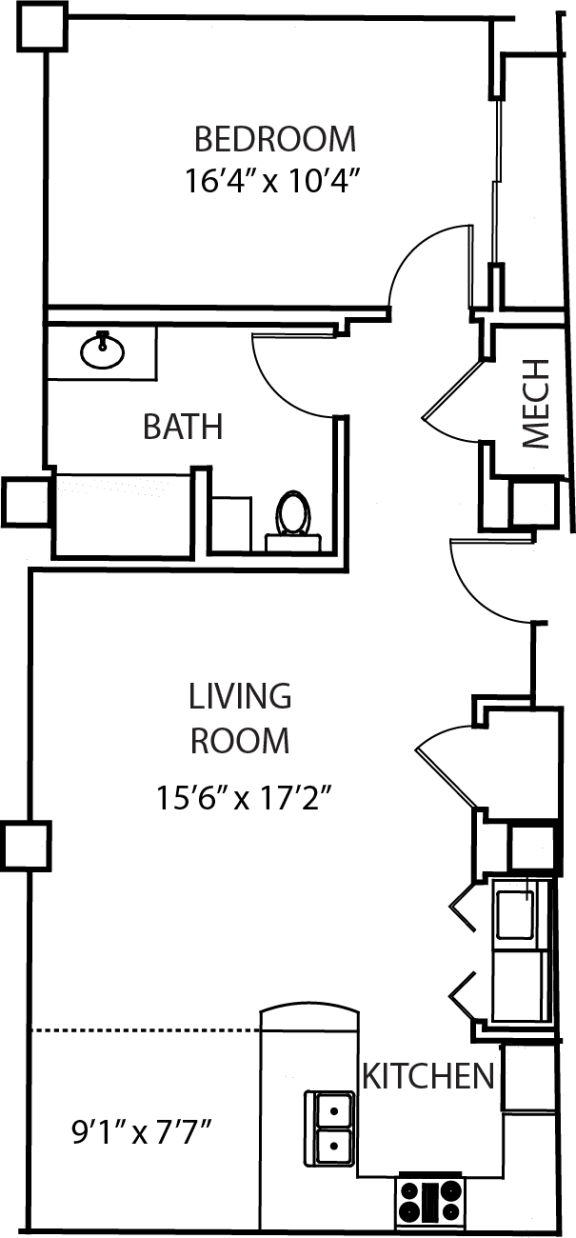 Units 210-610 at Residences at Forest Park, Saint Louis, MO