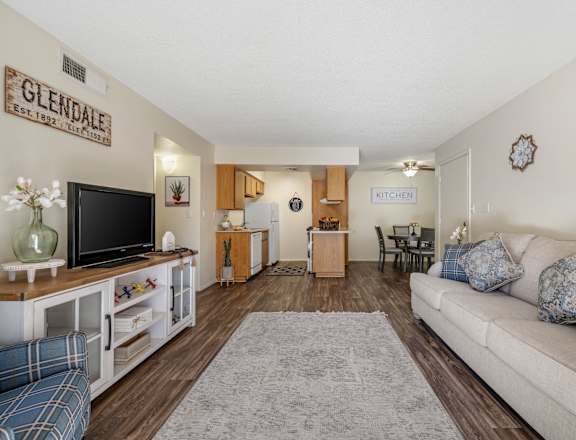 Comfy Living Room at Glen Oaks