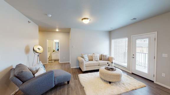Classic Living Area at Upscale Living at the Grand off 45th, North Dakota, 58104