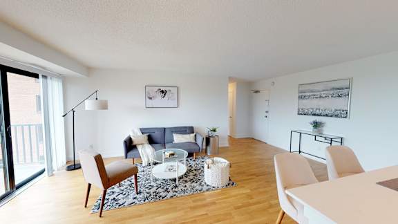 1 Bedroom, 1 Bathroom - Living Room