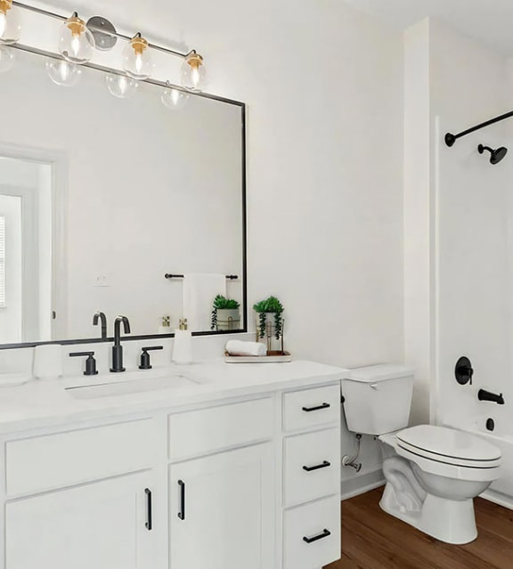 Spacious Bathrooms with High End Finishes at 401 Oberlin, Raleigh, NC