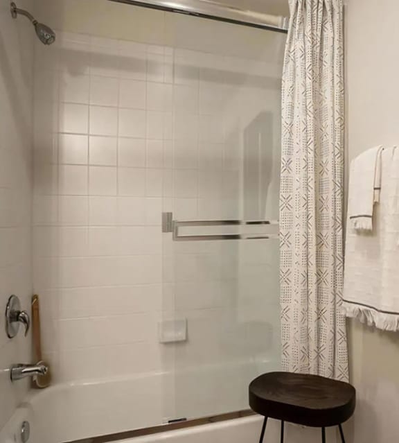 Shower and Soaking Tub Included