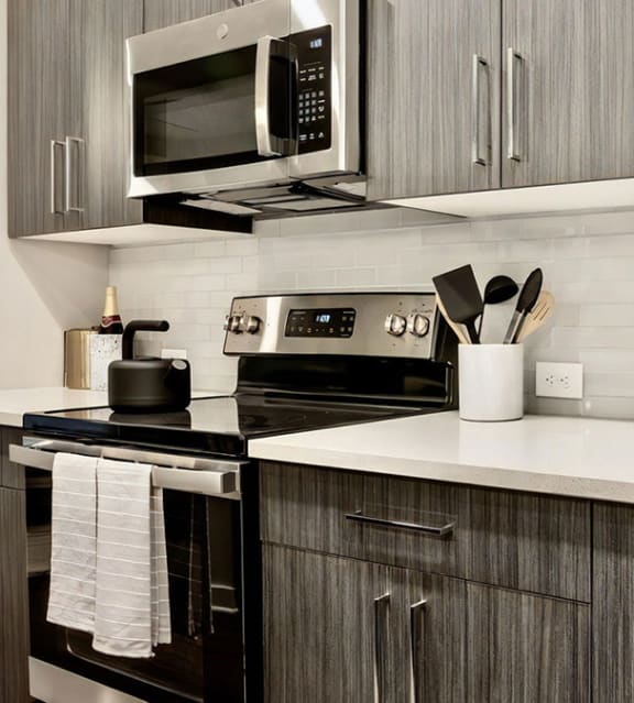 Modern Kitchen with Dark Color Scheme