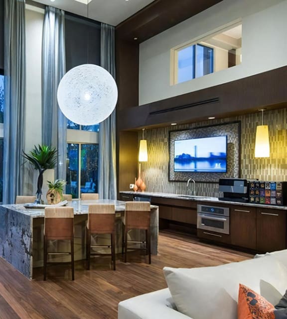 Resident Lounge with Coffee Bar