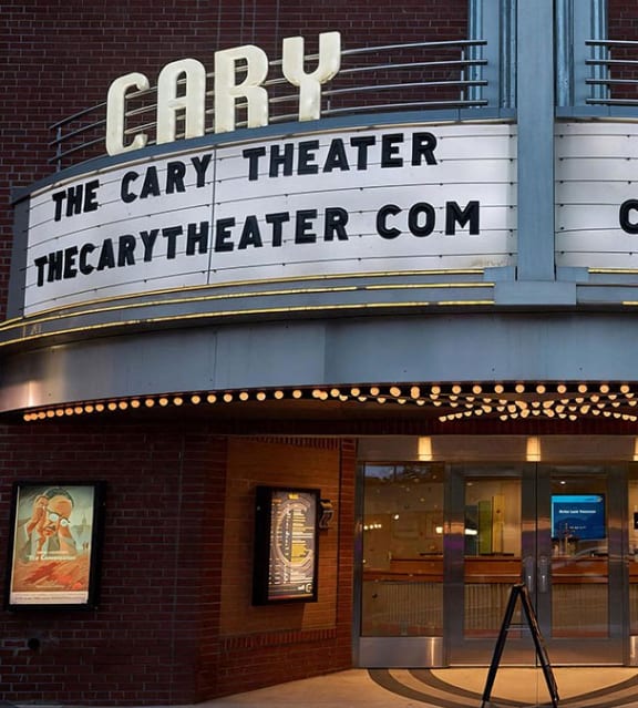 Catch a show at The Cary Theater near Novel Cary