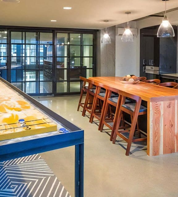 Community Room with Kitchen and Shuffle Board
