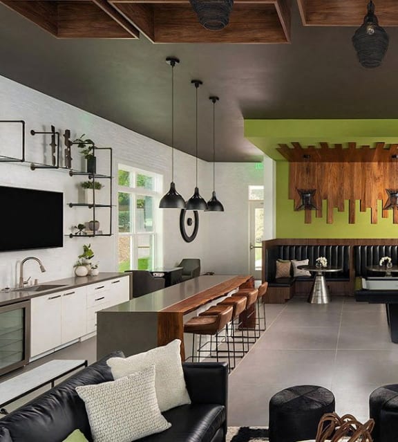 Lounge with Seating and Pool Table